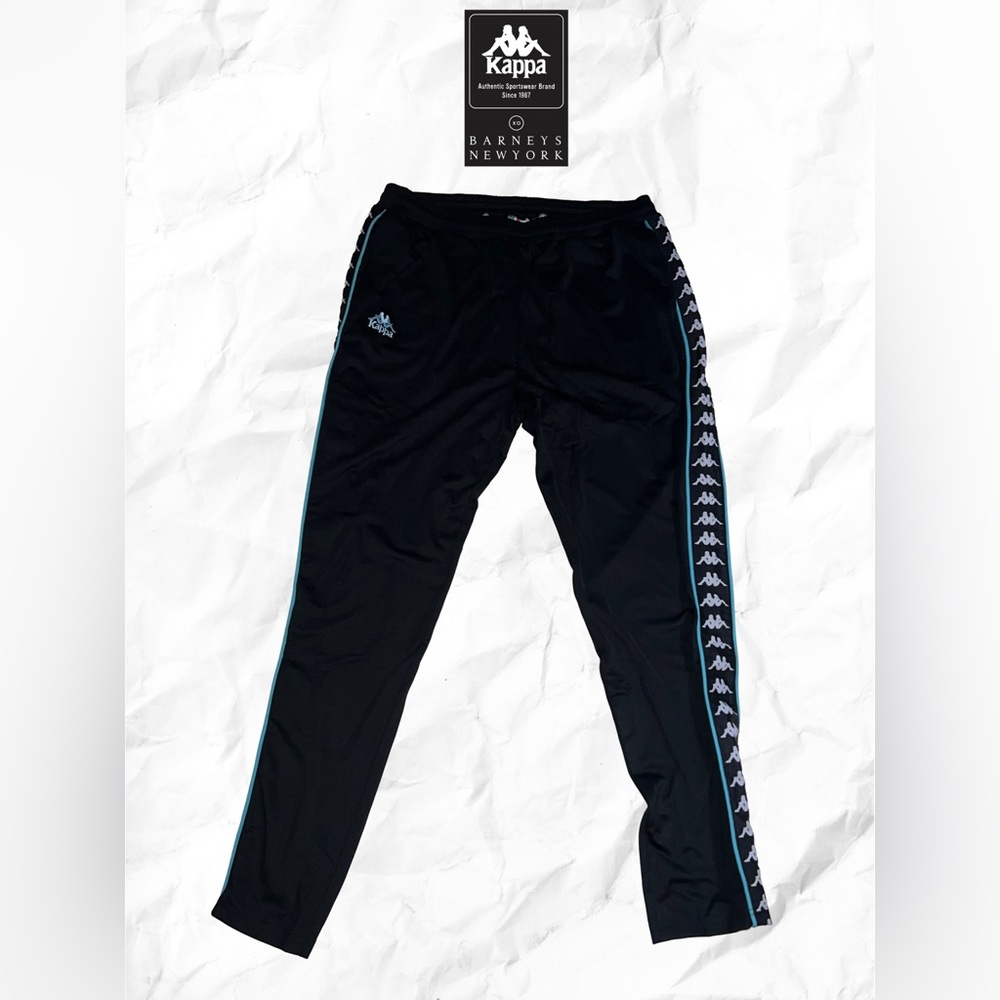 Kappa x Barney’s New York Black Authentic Garcia Open Bottom Track Pants